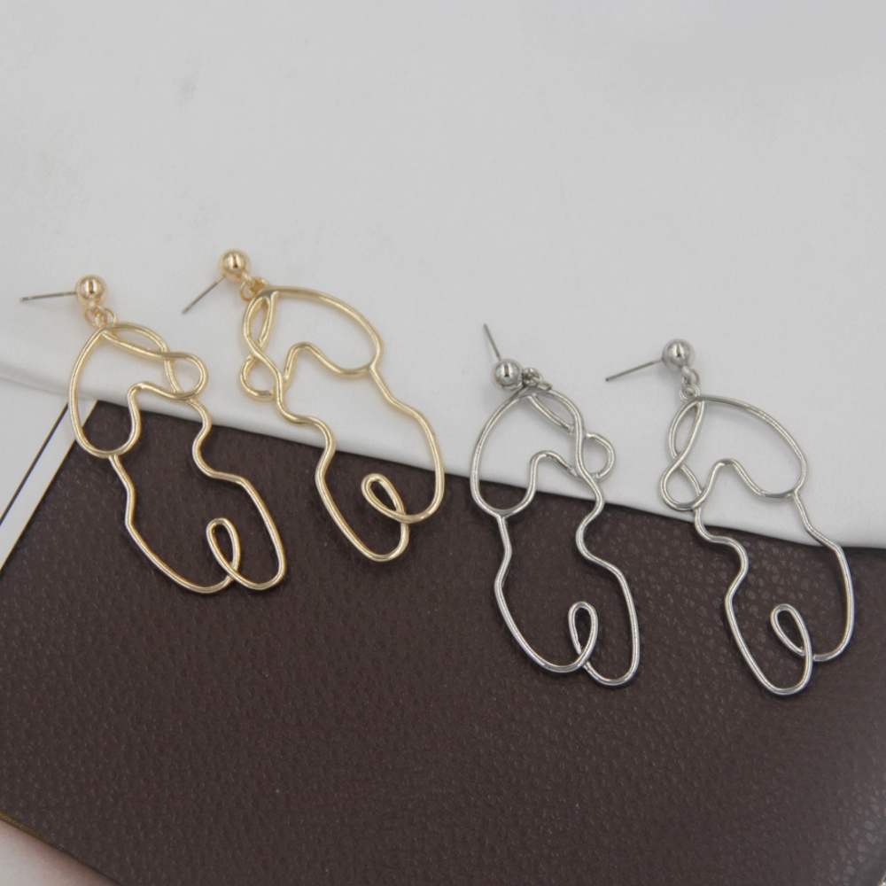 Picasso Art Feminist Minimalist Figure Earrings - Picture 6 of 7